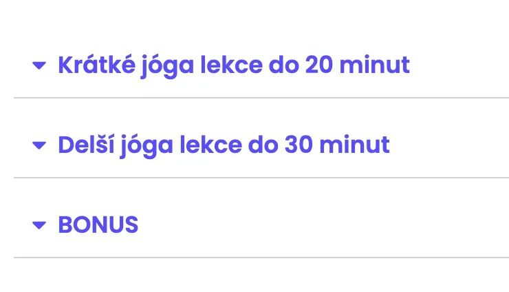 Ukázka z lekcí online kurzu Jóga po práci od Báry Sedlákové