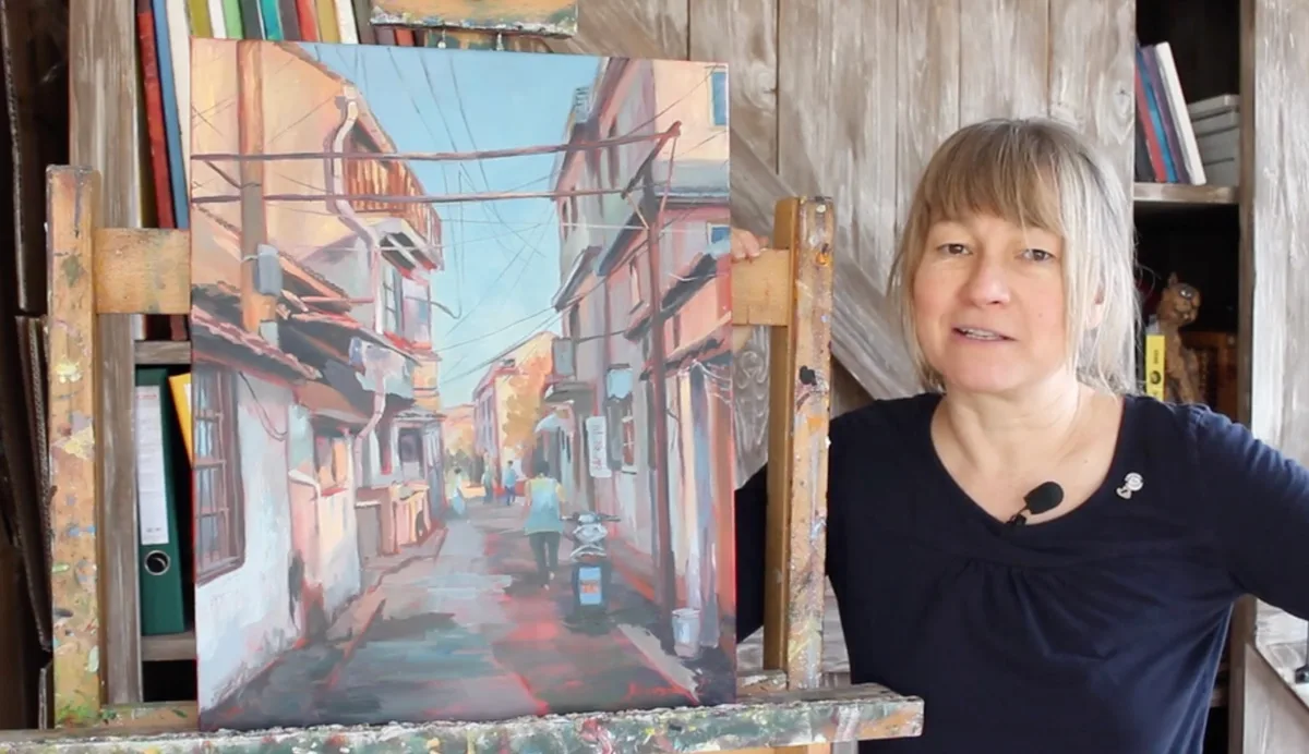 Hana Danková: Kurz malby Život ve městě (recenze kurzu)