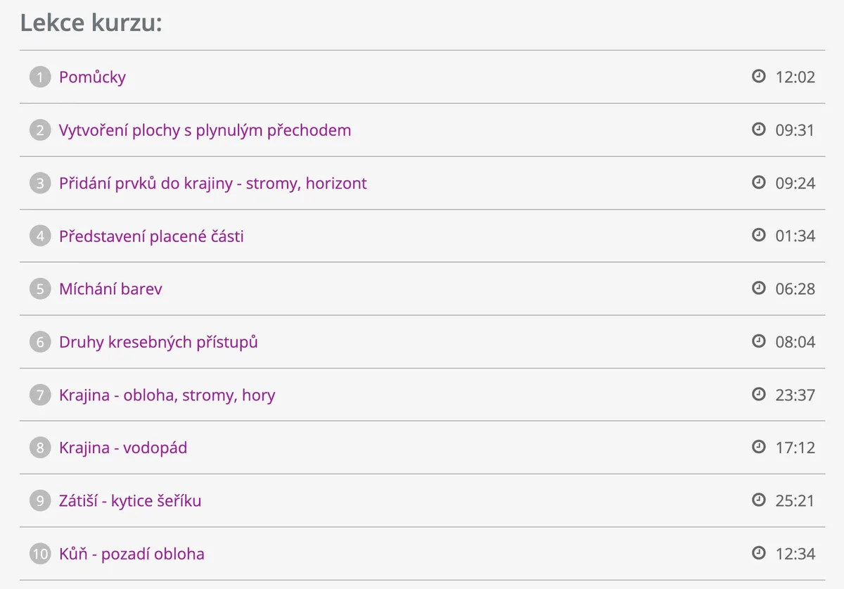 Ukázka z lekcí online kurzu Kresba suchým pastelem od Moniky Látové