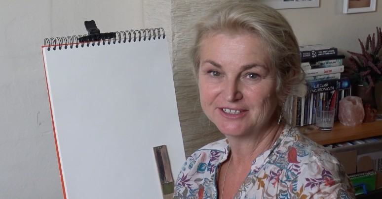 Petra Cibulková, lektorka minikurzu kreslení portrétu podle živého modelu