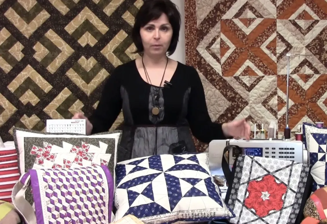 Ukázka výrobků vytvořených technikou patchwork pro začátečníky