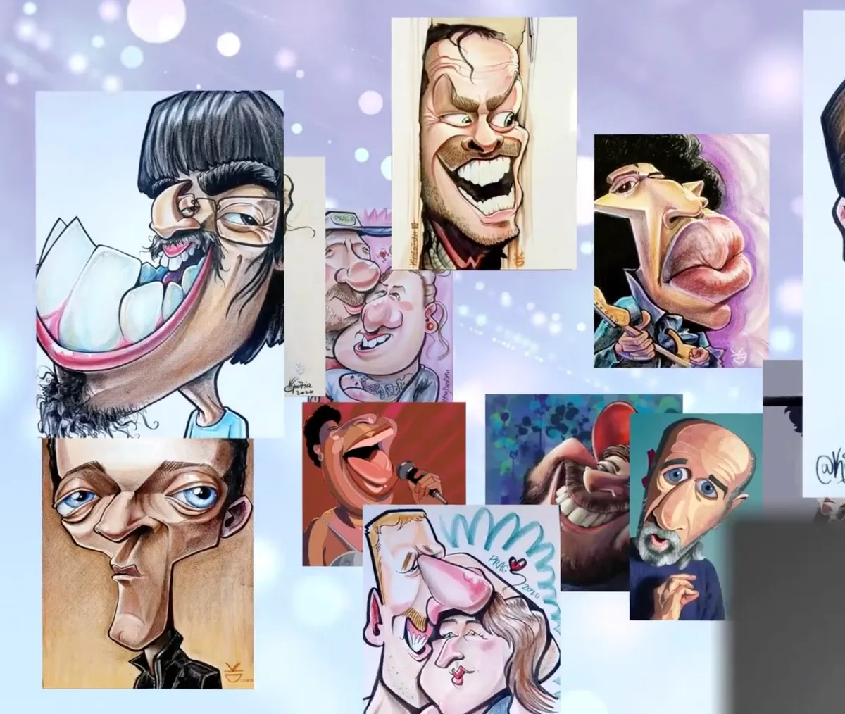 Samuel KingDavis: Kreslení karikatur, ukázka z online kurzu