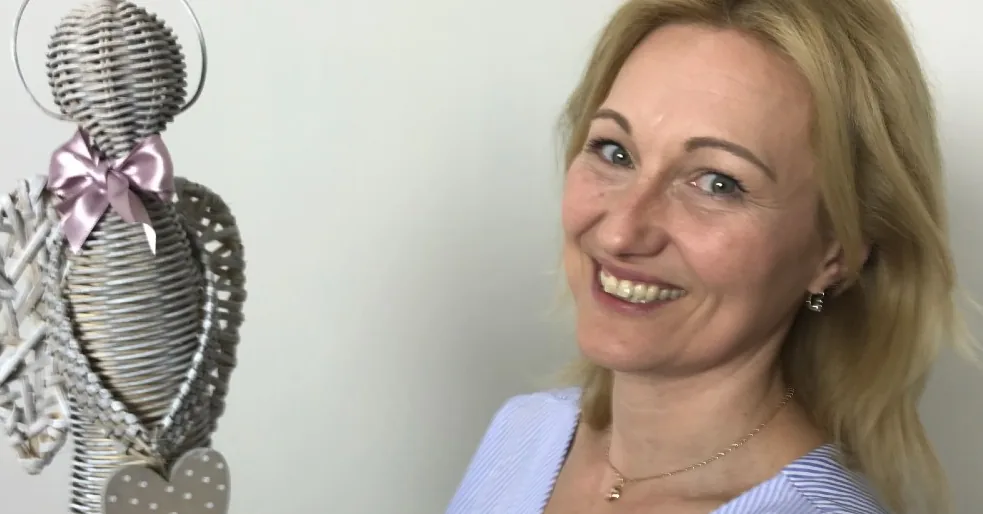 Detail anděla z pedigu, ukázka z online minikurzu Karly Hátleové
